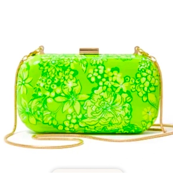 Lilly Pulitzer GWP Clutch Floral Clutch Detachable Strap Crossbody Chain Strap - Picture 5 of 5